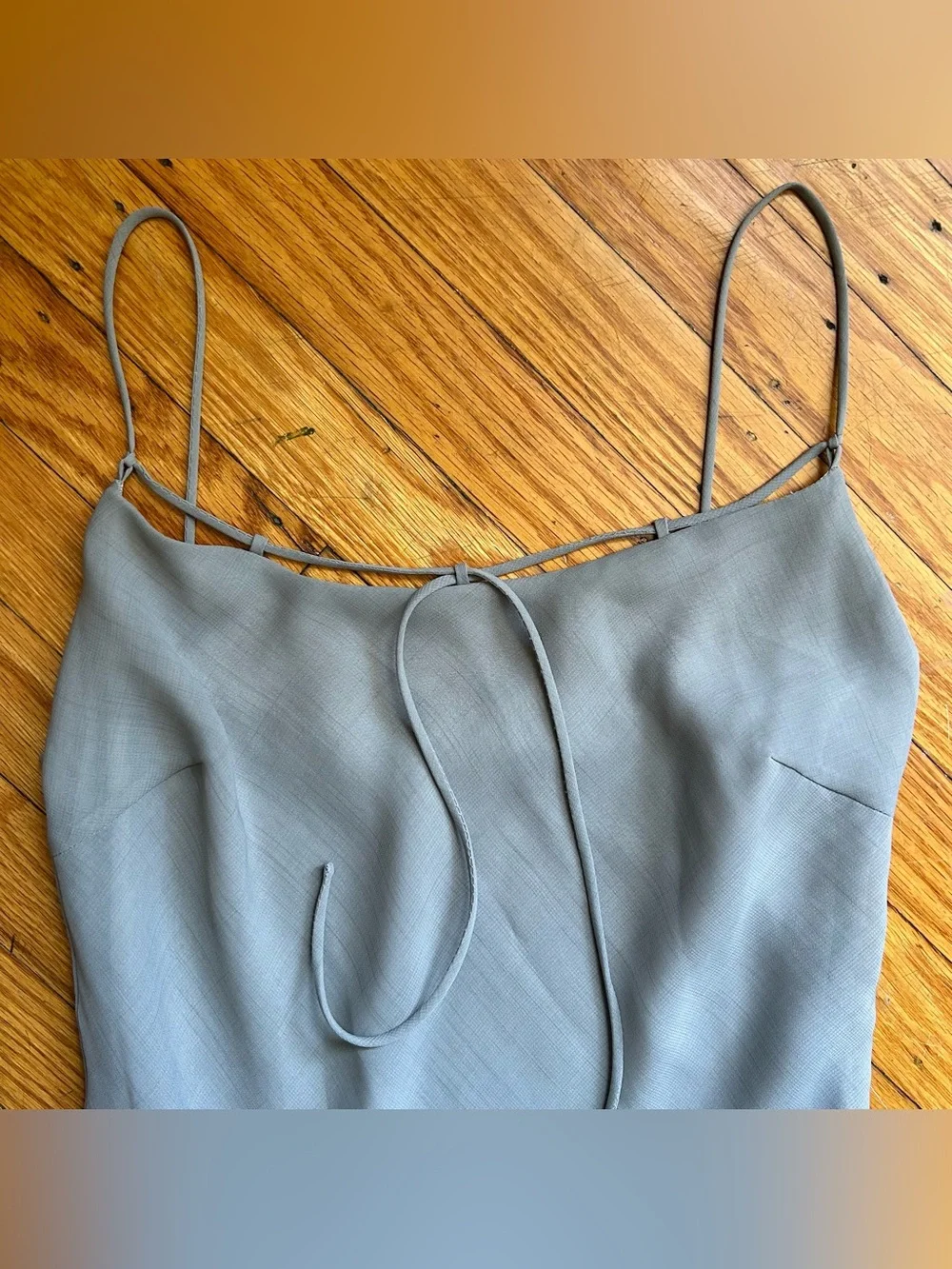 Zara Light Grey Slip Dress - Picture 3 of 5